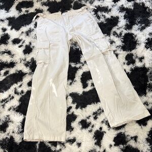 Sanctuary Reissue Cargo Pants in Cream